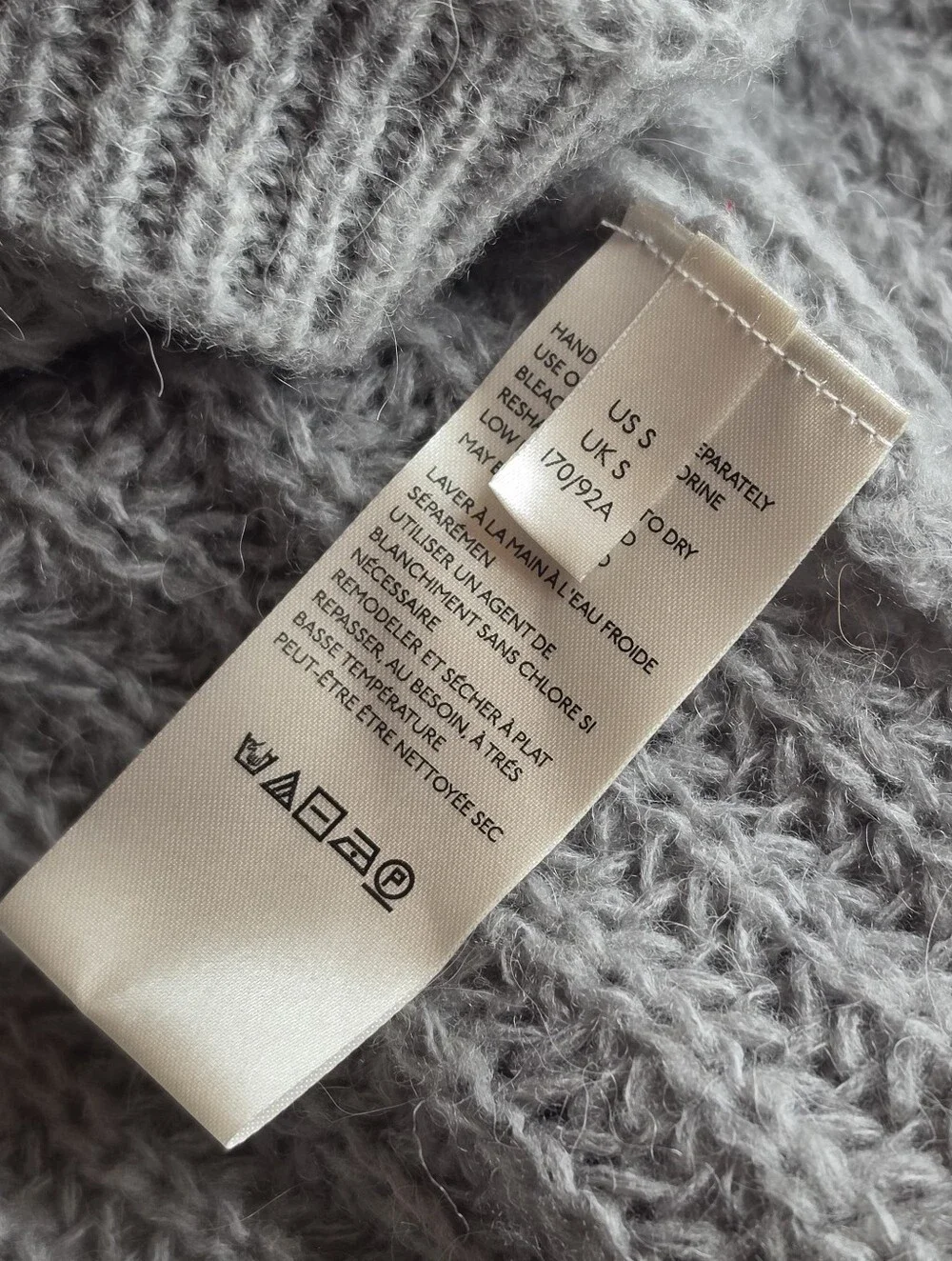 Free People Weekend Escape Cardigan Size S Gray Alpaca Wool Oversized